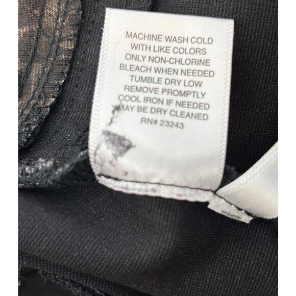 NY & Co Leopard Ponte Boot Cut Pant Stretch Large Petite - Picture 9 of 11